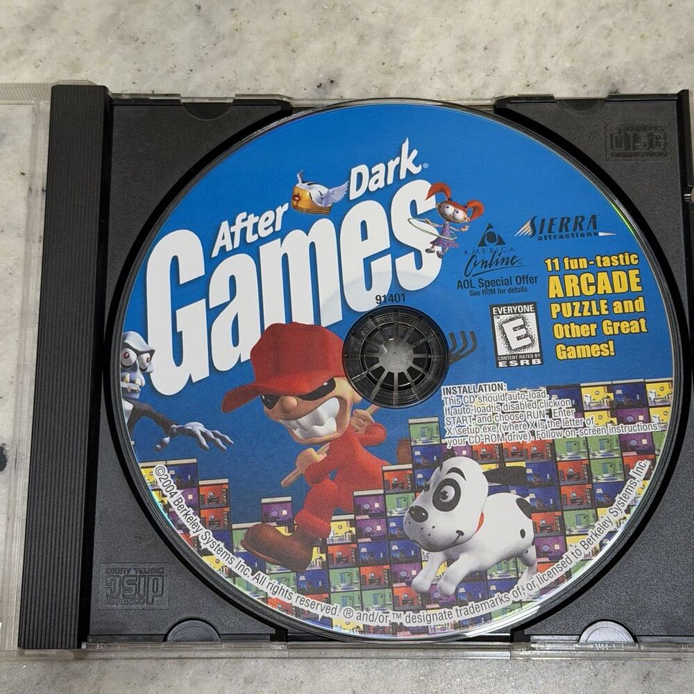 VTG After Dark Games Sierra PC Computer Game Rare OOP 2004